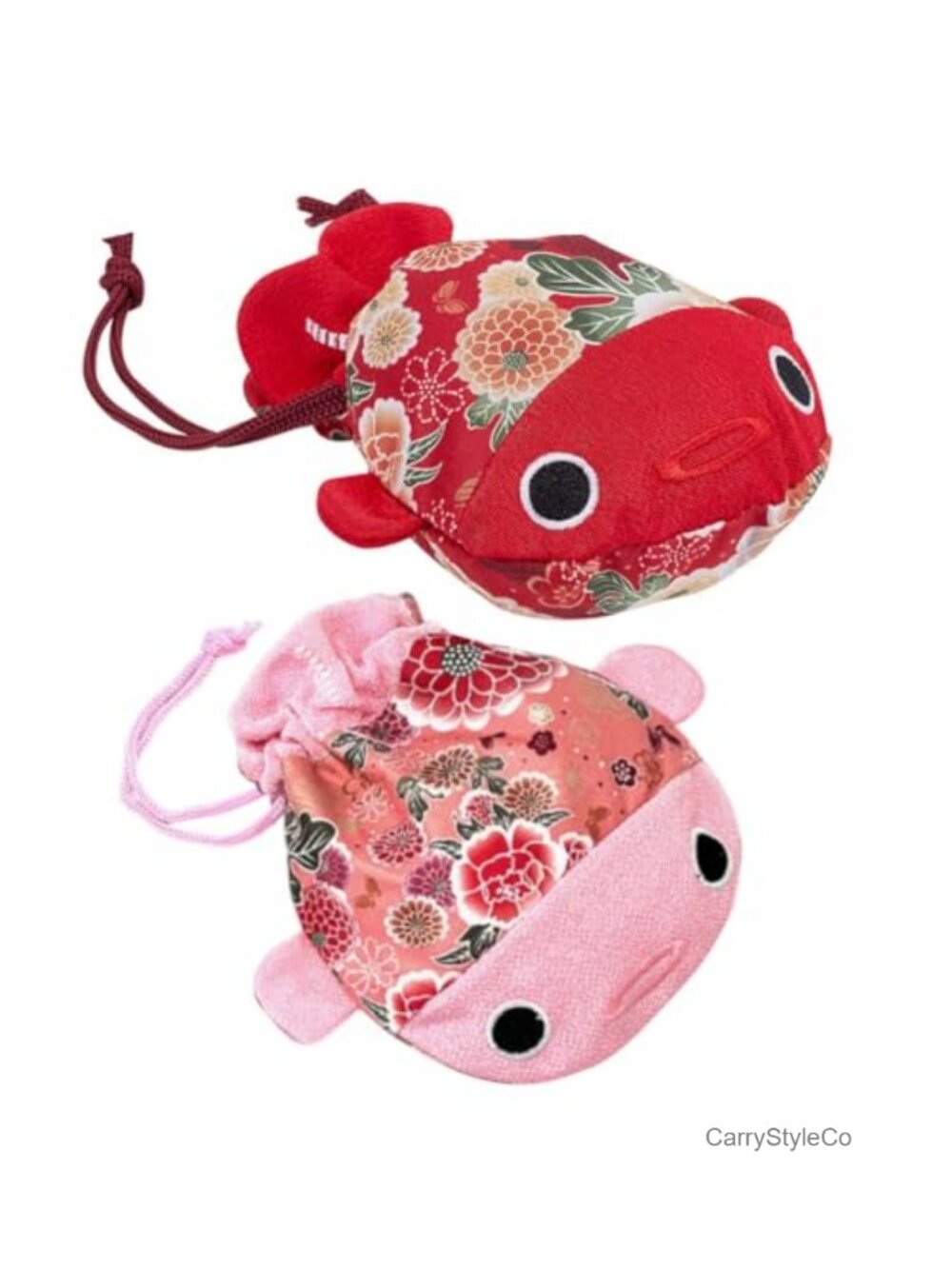 2Pcs Drawstring Jewelry Pouch Polyester Coin Purse Set